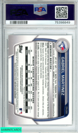2023 BOWMAN GABRIEL MARTINEZ#CPAGMA CHROME PROS AUTO-PEARL REF RC 6 OF 10 PSA 10 75398849
