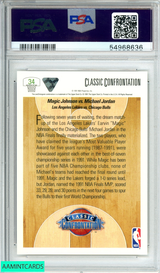 1991 UPPER DECK MAGIC VS  JORDAN #34 CHICAGO BULLS HOF PSA 10 GEM MT 54968636