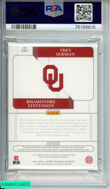 2021 NAT TRES CLGT T SERMON R STEVENSON#DM7 TM DUAL MAT-BLUE 31 OF 75 RC PSA 10 75199815