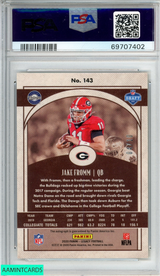 2020 PANINI LEGACY JAKE FROMM #143 PREMIUM PENMANSHIP GOLD 4 OF 10 RC PSA 9 MINT 69707402