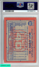 1991 TOPPS DESERT SHIELD BILLY SPIERS #284 MILWAUKEE BREWERS PSA 9 MINT 70786074