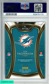 2020 SELECT TUA TAGOVAILOA#SSTTA SELECT SIG PRIZM-BLUE 38 OF 50 RC PSA 9 MINT 62875170
