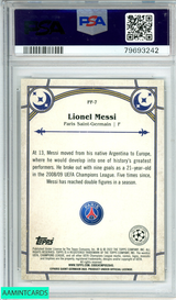 2021-2022 TOPPS MERLIN CHROME UEFA LIONEL MESSI #PF7 PROPHECY FULFILLED PSA 10 G 79693242