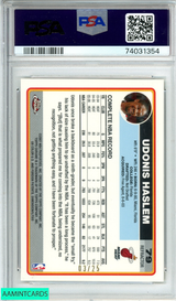 2006 TOPPS CHROME UDONIS HASLEM #79 GOLD REFRACTOR 3 OF 25 POP 2! PSA 8 NM-MT 74031354