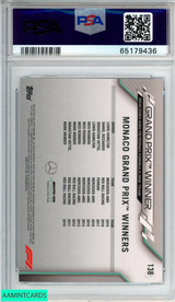 2020 TOPPS CHROME FORMULA 1 SAPPHIRE EDITION LEWIS HAMILTON #138 PSA 10 GEM MT 65179436