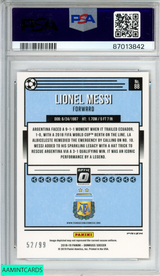 2018 PANINI DONRUSS LIONEL MESSI #88 OPTIC ORANGE 52 OF 99 PSA 10 GEM MT 87013842