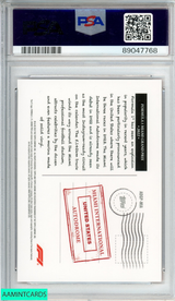 2023 TOPPS CHROME F1 ART MIAMI GRAND PRIX #MIA ORANGE OF 25 PSA 8 89047768