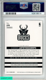 2013 PANINI HOOPS GIANNIS ANTETOKOUNMPO #275 GOLD ROOKIE RC BUCKS PSA 9 MINT 52618515