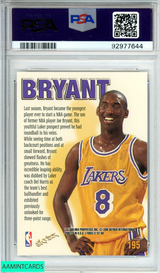 1997 SKYBOX Z-FORCE KOBE BRYANT #195 LOS ANGELES LAKERS MAMBA! PSA 9 MINT 92977644