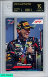 2023 TOPPS NOW FORMULA 1 MAX VERSTAPPEN #32 BGS 10 BLACK LABEL 0016456285