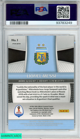 2018 PANINI PRIZM WORLD CUP LIONEL MESSI #1 RED BLUE WAVE PSA 10 GEM MT 93783249
