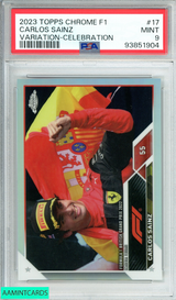 2023 TOPPS CHROME F 1 CARLOS SAINZ #17 VARIATION-CELEBRATION PSA 9 MINT 93851904
