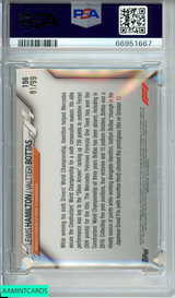 2020 TOPPS CHROME F1 L HAMILTON V BOTTAS#196 SAPPHIRE ED-AQUA 81 OF 99 PSA 8 66951667