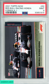 2021 TOPPS NOW FORMULA 1 RED BULL RACING HONDA #62 FORMULA 1 PSA 9 MINT 93851914