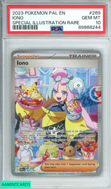 2023 POKEMON PAL EN IONO #269 SPECIAL ILLUSTRATION RARE PSA 10 GEM MT 89868244