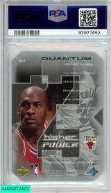 1999 UPPER DECK MJ A HIGHER POWER MICHAEL JORDAN #MJ3 LEVEL 1 21 OF 100 PSA 9 92977652