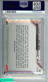 2020 TOPPS CHROME F1CHARLES LECLERC #167 SAPPHIRE ED-AQUA 59 OF 99 PSA 7 73005369