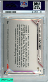 2020 TOPPS CHROME F1 CHARLES LECLERC #155 SAPPHIRE ED-70TH ANVRS 24 OF 70PSA 7 66285113