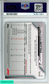 2020 TOPPS CHROME F1 VALTTERI BOTTAS #2 SAPPHIRE ED-AQUA 8 OF 99 PSA 8 NM-MT 67811901