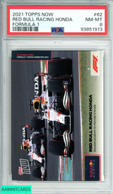 2021 TOPPS NOW FORMULA 1 RED BULL RACING HONDA #62 FORMULA 1 PSA 8 NM-MT 93851913
