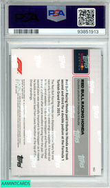 2021 TOPPS NOW FORMULA 1 RED BULL RACING HONDA #62 FORMULA 1 PSA 8 NM-MT 93851913