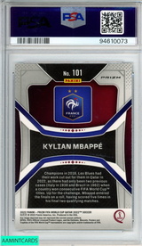 2022 PANINI PRIZM WORLD CUP QATAR KYLIAN MBAPPE #101 ELEPHANT CHOICE PSA 9 MINT 94610073