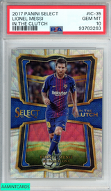 2017 PANINI SELECT IN THE CLUTCH LIONEL MESSI #IC-35 FC BARCELONA PSA 10 GEM MT 93783263