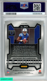 2023 PANINI PRIZM ANTHONY RICHARDSON #343 AUTOGRAPH ROOKIE RC COLTS PSA 9 MINT 93084606
