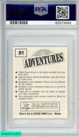 1987 PANINI MOTOR ADVENTURES STICKERS AYRTON SENNA #91 PSA 6 EX-MT 82574868
