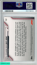 2020 TOPPS CHROME FORMULA 1 CHARLES LECLERC #157 70TH ANNIVERSARY ORANGE PSA 8 72173818