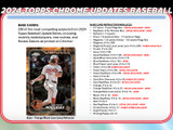 2024 Topps Chrome Update Series Baseball Jumbo Case