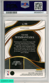 2023 PANINI SELECT VICTOR WEMBANYAMA #288 RED CRACKED ICE PSA 10 GEM MT RC 96988547