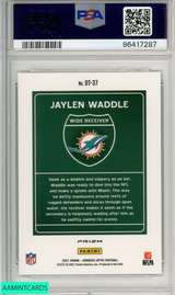 2021 PANINI DONRUSS OPTIC DOWNTOWN JAYLEN WADDLE #DT37 PSA 10 GEM MT RC 96417287