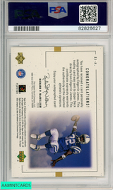 1999 SP AUTHENTIC PLAYERS INK EDGERRIN JAMES #EJ-A GREEN PSA 10 GEM MT RC ROOKIE 82826627