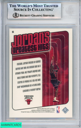 1999-00 ULTIMATE VICTORY MICHAEL JORDAN #95 PARALLEL 100 GREATEST HITS BGS 9 0017490140