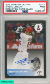 2019 TOPPS ON DEMAND REFLECTION SHOHEI OHTANI #2A-A AUTO-BLACK PSA 9 MINT 78442068