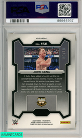 2024 PANINI PRIZM WWE JOHN CENA #156 UNDER CARD GOLD PSA 9 MINT 99944937
