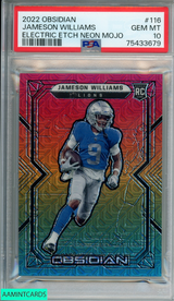 2022 PANINI OBSIDIAN JAMESON WILLIAMS #116 ELECTRIC ETCH NEON MOJO 1 OF 5 PSA 10 75433679