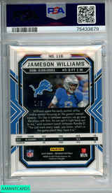 2022 PANINI OBSIDIAN JAMESON WILLIAMS #116 ELECTRIC ETCH NEON MOJO 1 OF 5 PSA 10 75433679