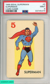 1966 IDEAL TOY CORP  SUPERMAN CARD GAME #5  PSA 9 MINT 93745475