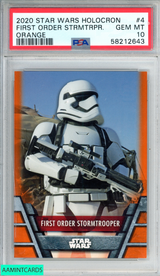 2020 TOPPS STAR WARS HOLOCRON SERIES FIRST ORDER STRMTRPR #4 ORANGE OF 99 PSA 10 58212643