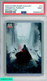 2023 TOPPS CHROME STAR WARS GALAXY VENGEFUL PURSUIT #97 REFRACTOR PSA 9 MINT 89886425