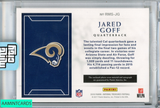 2016 NATIONAL TREASURES ROOKIE PATCH AUTO JARED GOFF #RMS-JG SILVER RPA OF 25 RC 999938186931