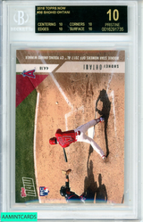 2018 TOPPS NOW #36 SHOHEI OHTANI BGS 10 PRISTINE RC ROOKIE 0016291735