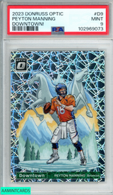 2023 PANINI DONRUSS OPTIC DOWNTOWN! PEYTON MANNING #D9 BRONCOS HOF PSA 9 MINT 102969073
