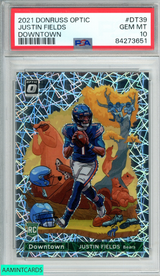 2021 PANINI DONRUSS OPTIC DOWNTOWN JUSTIN FIELDS #DT39 ROOKIE RC PSA 10 84273651