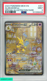 2023 POKEMON MEW EN 151 ALAKAZAM EX #201 SPECIAL ILLUSTRATION RARE PSA 9 101268439