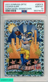 2023 PANINI DONRUSS OPTIC SUPER BOWL DOWNTOWN COOPER KUPP #SBDCK PSA 10 GEM MT 98374019