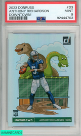 2023 PANINI DONRUSS DOWNTOWN! ANTHONY RICHARDSON #D3 PSA 9 MINT  RC ROOKIE 92444703