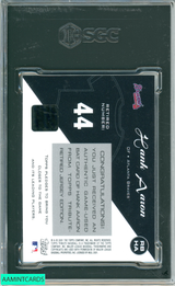 2001 TOPPS TRIBUTE HANK AARON #RB-HA SGC 8.5 6984187